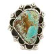 Handmade Navajo .925 Sterling Silver Natural Turquoise Native American Ring 18259-3 Handmade Navajo .925 Sterling Silver Natural Turquoise Native American Ring 18259-3