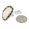 Navajo Handmade .925 Sterling Silver Natural White Buffalo Native American Ring 17023-10 Navajo Handmade .925 Sterling Silver Natural White Buffalo Native American Ring 17023-10
