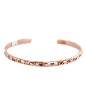 Certified Authentic Butterfly Handmade Navajo Native American Pure Copper Bracelet 13152-1