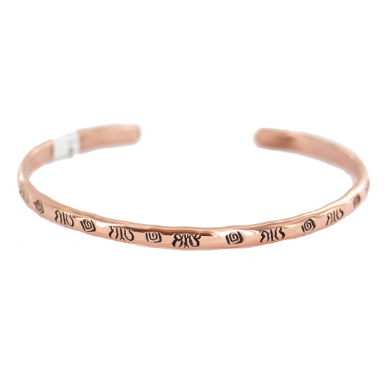 Certified Authentic Butterfly Handmade Navajo Native American Pure Copper Bracelet 13152-1