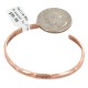Certified Authentic Handmade Navajo Native American Pure Copper Bracelet 13160