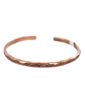 Certified Authentic Kokopelli Handmade Navajo Native American Pure Copper Bracelet 13156-2