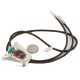 Handmade Certified Authentic Navajo Leather Nickel Natural Turquoise Red Jasper Native American Bolo Tie 24509-1