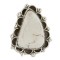 Handmade Navajo Certified Authentic Silver White Buffalo Native American Ring 17023-4 Handmade Navajo Certified Authentic Silver White Buffalo Native American Ring 17023-4