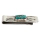 Navajo Handmade Certified Authentic .925 Sterling Silver Natural Spiderweb Turquoise Native American Nickel Money Clip 11270 Navajo Handmade Certified Authentic .925 Sterling Silver Natural Spiderweb Turquoise Native American Nickel Money Clip 11270