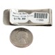 Navajo Handmade Certified Authentic .925 Sterling Silver Natural Turquoise Native American Nickel Money Clip 11269