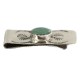 Navajo Handmade Certified Authentic .925 Sterling Silver Natural Turquoise Native American Nickel Money Clip 11269