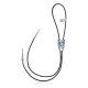 Snake .925 Sterling Silver Certified Authentic Handmade Navajo Native American Natural Turquoise Bolo Tie 34104