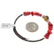 Navajo Heishi Coral Agate Native American Adjustable Wrap Bracelet 13159-6 Navajo Heishi Coral Agate Native American Adjustable Wrap Bracelet 13159-6