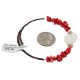 Heart Certified Authentic Navajo Heishi Coral Mother of Pearl Native American Adjustable Wrap Bracelet 13159-9 Heart Certified Authentic Navajo Heishi Coral Mother of Pearl Native American Adjustable Wrap Bracelet 13159-9