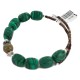Certified Authentic Navajo Heishi Malachite Blood Stone Native American Adjustable Wrap Bracelet 13159-3