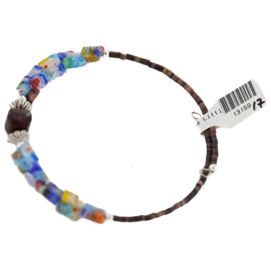 Certified Authentic Natural Heishi Red Jasper Glass Navajo Native American Adjustable Wrap Bracelet 13159-17 Certified Authentic Natural Heishi Red Jasper Glass Navajo Native American Adjustable Wrap Bracelet 13159-17