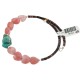 Heart Navajo Certified Authentic Heishi Pink Quartz Native American Adjustable Wrap Bracelet 13151-45 Heart Navajo Certified Authentic Heishi Pink Quartz Native American Adjustable Wrap Bracelet 13151-45