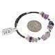 Certified Authentic Natural Heishi Amethyst Turquoise Navajo Native American Adjustable Wrap Bracelet 13153-5