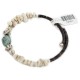 Certified Authentic Navajo Heishi White Howlite Native American Adjustable Wrap Bracelet 13161