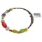 Natural Heishi Coral Glass Navajo Native American Adjustable Wrap Bracelet 13159-5 Natural Heishi Coral Glass Navajo Native American Adjustable Wrap Bracelet 13159-5