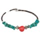 Certified Authentic Heishi Coral Turquoise Navajo Native American Adjustable Wrap Bracelet 13151-160 Certified Authentic Heishi Coral Turquoise Navajo Native American Adjustable Wrap Bracelet 13151-160