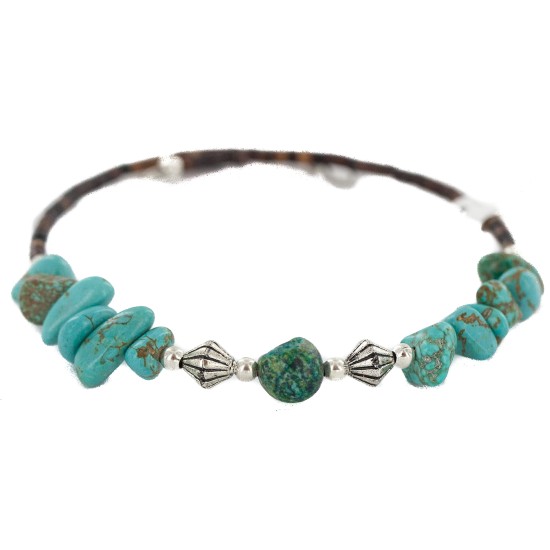 Certified Authentic Heishi Navajo Native American Adjustable Wrap Bracelet 13151-44