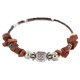 Certified Authentic Natural Heishi Goldstone Turquoise Navajo Native American Adjustable Wrap Bracelet 13153-1 Certified Authentic Natural Heishi Goldstone Turquoise Navajo Native American Adjustable Wrap Bracelet 13153-1