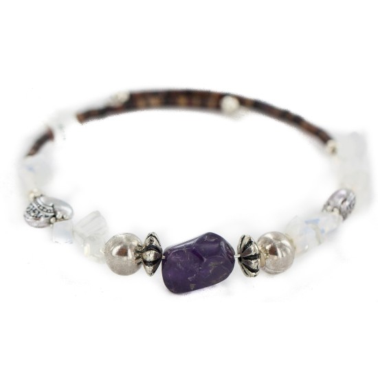 Certified Authentic Natural Heishi Jasper Opalite Navajo Native American Adjustable Wrap Bracelet 13153-3 Certified Authentic Natural Heishi Jasper Opalite Navajo Native American Adjustable Wrap Bracelet 13153-3