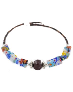 Certified Authentic Natural Heishi Red Jasper Glass Navajo Native American Adjustable Wrap Bracelet 13159-17