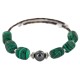 Certified Authentic Navajo Heishi Hematite Malachite Native American Adjustable Wrap Bracelet 13166-1 Certified Authentic Navajo Heishi Hematite Malachite Native American Adjustable Wrap Bracelet 13166-1