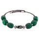 Certified Authentic Navajo Heishi Malachite Hematite Native American Adjustable Wrap Bracelet 13166-2