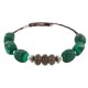 Certified Authentic Navajo Heishi Malachite Smoky Quartz Native American Adjustable Wrap Bracelet 13159-2 Certified Authentic Navajo Heishi Malachite Smoky Quartz Native American Adjustable Wrap Bracelet 13159-2