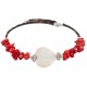 Heart Certified Authentic Navajo Heishi Coral Mother of Pearl Native American Adjustable Wrap Bracelet 13159-9 Heart Certified Authentic Navajo Heishi Coral Mother of Pearl Native American Adjustable Wrap Bracelet 13159-9