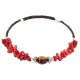 Navajo Heishi Coral Agate Native American Adjustable Wrap Bracelet 13159-6 Navajo Heishi Coral Agate Native American Adjustable Wrap Bracelet 13159-6