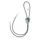 Handmade Certified Authentic Navajo .925 Sterling Silver Native American Natural Turquoise Coral Bolo Tie 34117