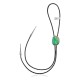 Handmade Certified Authentic Navajo .925 Sterling Silver Native American Natural Turquoise Bolo Tie 34101