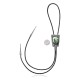 Handmade Certified Authentic Navajo .925 Sterling Silver Native American Natural Turquoise Bolo Tie 34115