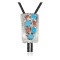 Handmade Certified Authentic Navajo .925 Sterling Silver Native American Natural Turquoise Coral Bolo Tie 34125