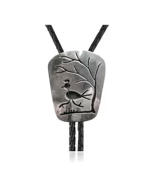 Handmade Navajo .925 Sterling Silver Native American Bolo Tie 34126
