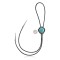 Handmade Certified Authentic Navajo .925 Sterling Silver Native American Natural Turquoise Bolo Tie 34129 Handmade Certified Authentic Navajo .925 Sterling Silver Native American Natural Turquoise Bolo Tie 34129