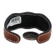 Certified Authentic Handmade .925 Sterling Silver Navajo Natural Turquoise Native American Leather Bracelet 12784-3 Certified Authentic Handmade .925 Sterling Silver Navajo Natural Turquoise Native American Leather Bracelet 12784-3