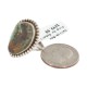 Handmade Navajo Certified Authentic .925 Sterling Silver Natural Turquoise Native American Ring 16959
