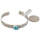 Certified Authentic Handmade Bear Paw Nickel Natural Turquoise Navajo Native American Bracelet 13171-1 Certified Authentic Handmade Bear Paw Nickel Natural Turquoise Navajo Native American Bracelet 13171-1