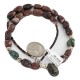 Drop .925 Sterling Silver Certified Authentic Navajo Natural Turquoise Jasper Native American Necklace 18276-1 Drop .925 Sterling Silver Certified Authentic Navajo Natural Turquoise Jasper Native American Necklace 18276-1