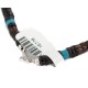 Heart .925 Sterling Silver Certified Authentic Navajo White Howlite Charoite Native American Necklace 15778