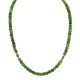 .925 Sterling Silver Certified Authentic Navajo Natural Green Quartz Hematite Native American Necklace 16076-11