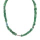 .925 Sterling Silver Certified Authentic Navajo Natural Turquoise Jade Native American Necklace 15113-100