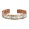 Feather .925 Sterling Silver Handmade Navajo Native American Pure Copper Bracelet 13170-1 Feather .925 Sterling Silver Handmade Navajo Native American Pure Copper Bracelet 13170-1