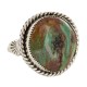 Handmade Certified Authentic Navajo .925 Sterling Silver Natural Turquoise Native American Ring 18221-2 Handmade Certified Authentic Navajo .925 Sterling Silver Natural Turquoise Native American Ring 18221-2