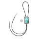 Handmade Certified Authentic Navajo .925 Sterling Silver Native American Natural Turquoise Bolo Tie 34135