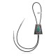 Handmade Certified Authentic Navajo .925 Sterling Silver Native American Natural Turquoise Bolo Tie 34147