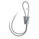 Handmade Certified Authentic Navajo .925 Sterling Silver Native American Natural Turquoise Bolo Tie 34149