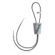 Handmade Certified Authentic Navajo .925 Sterling Silver Native American Natural Turquoise Bolo Tie 34149