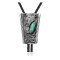Feather .925 Sterling Silver Certified Authentic Handmade Navajo Native American Natural Turquoise Bolo Tie 34145